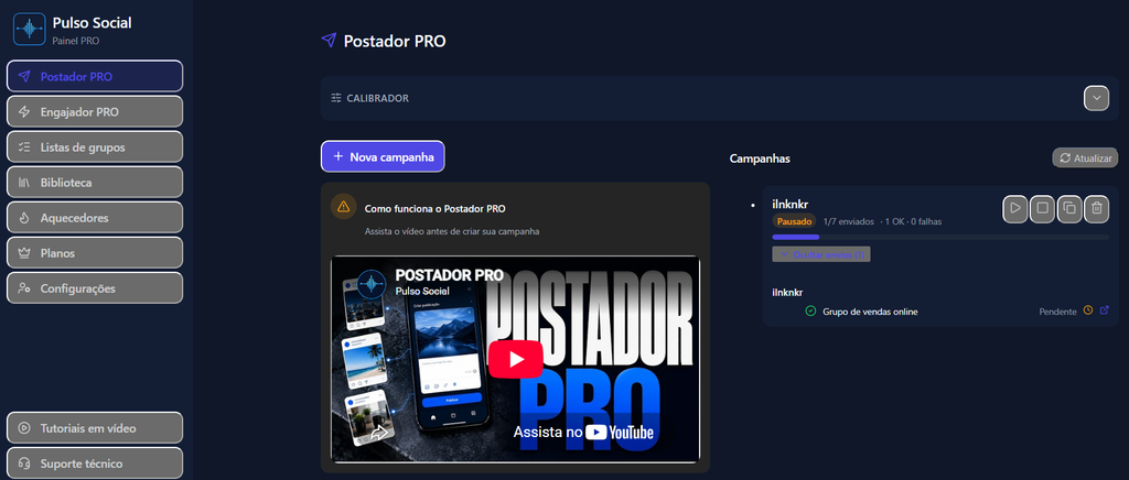 Campanha publicando nos grupos do Facebook para vender sem trafego pago